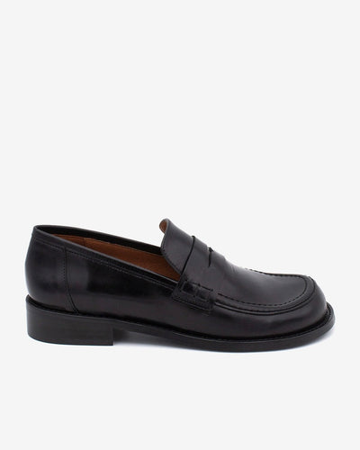 Mocasín negro piel