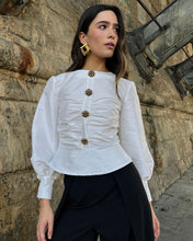 Cargar imagen en el visor de la galería, Blusa blanca botones