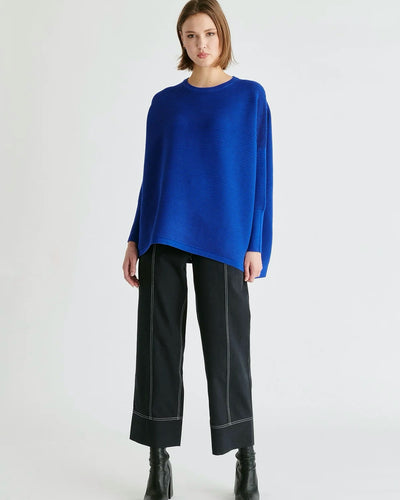 Jersey azulón canalé