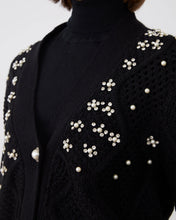 Cargar imagen en el visor de la galería, Cárdigan negro joya