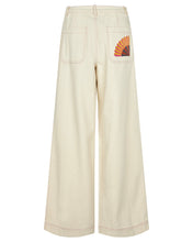 Cargar imagen en el visor de la galería, Jeans crema bordado