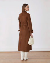 Cargar imagen en el visor de la galería, Abrigo antelina marrón