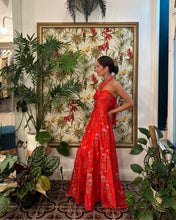 Cargar imagen en el visor de la galería, Vestido seda flores