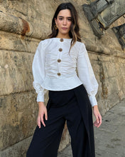 Cargar imagen en el visor de la galería, Blusa blanca botones