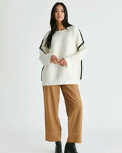 Cargar imagen en el visor de la galería, Jersey canalé blanco