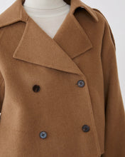 Cargar imagen en el visor de la galería, Abrigo camel lana
