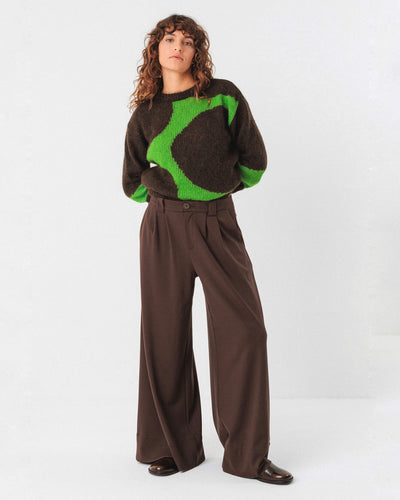 Pantalón marrón chocolate