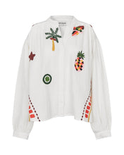 Cargar imagen en el visor de la galería, Camisa algodón bordada