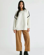 Cargar imagen en el visor de la galería, Jersey canalé blanco