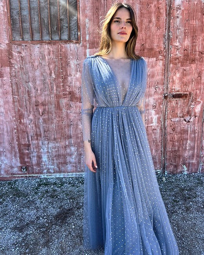 Vestido tul plumeti