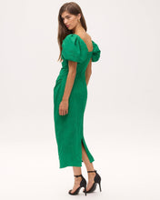 Cargar imagen en el visor de la galería, Vestido damasco verde
